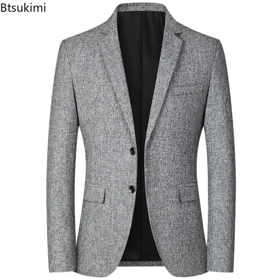 Elegant Men's Casual Blazer Jacket - Slim Fit Fashion Suits for Business and Pleasure