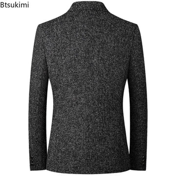 Elegant Men's Casual Blazer Jacket - Slim Fit Fashion Suits for Business and Pleasure