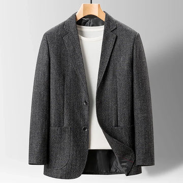 Elegant Men's Korean Fashion Blazer - High Quality, Simple, Business Casual Suit Jacket