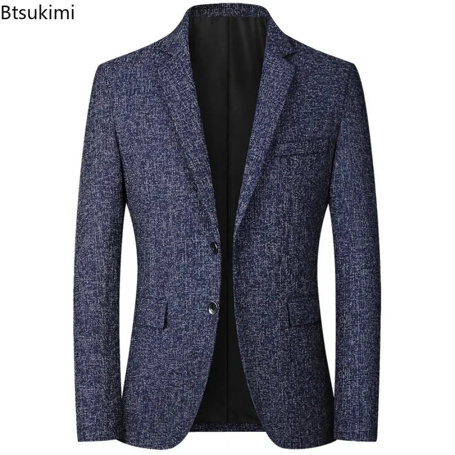 Elegant Men's Casual Blazer Jacket - Slim Fit Fashion Suits for Business and Pleasure